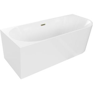 MEXEN/S - Mia vaňa voľne stojaca rohová ľavá 150 x 75, biela, sifón a prepad zlatá 52691507500L-50 vyobraziť