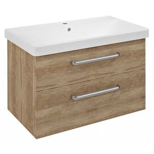 SAPHO - THEIA Umývadlová skrinka 75, 6x50x44, 2cm, 2x zásuvka, dub Alabama TH080-2222 vyobraziť