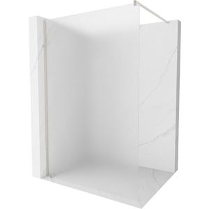 MEXEN/S - Kioto Sprchová zástena WALK-IN 90 x 200, dekor 8 mm, nikel kefovaná 800-090-101-97-30 vyobraziť