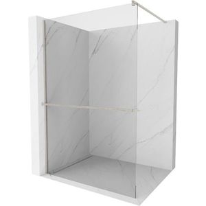 MEXEN/S - Kioto+ Sprchová zástena s poličkou WALK-IN 105 x 200, transparent, nikel kartáčovaný 800-105-121-97-00 vyobraziť