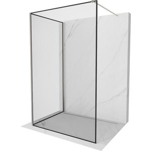 MEXEN/S - Kioto Sprchová zástena WALK-IN 110 x 90, čierny vzor, nikel kefovaná 800-110-212-97-70-090 vyobraziť