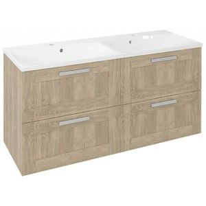 SAPHO - AMIA dvojumývadlová skrinka 119x60x45cm, dub Texas AM120-2020 vyobraziť