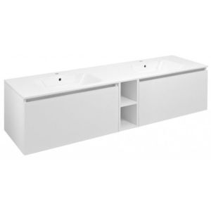 SAPHO - LOREA skrinka 160x46x51, 5cm (70+20+70cm), biela matná LE070-3131-07 vyobraziť