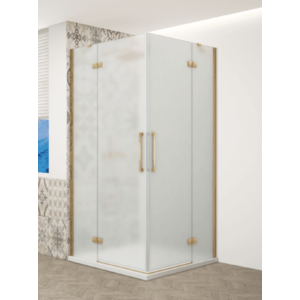 GELCO - TRINITY GOLD štvorcový kút 1200x1200 rohový vstup, matné sklo, GT2212-12M-G GT2212-12M-G vyobraziť