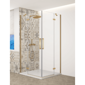 GELCO - TRINITY GOLD obdĺžnikový kút 900x1200 rohový vstup, číre sklo, GT2290-12C-G GT2290-12C-G vyobraziť