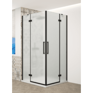GELCO - TRINITY BLACK obdĺžnikový kút 900x1200 rohový vstup, matné sklo, GT2290-12M-B GT2290-12M-B vyobraziť