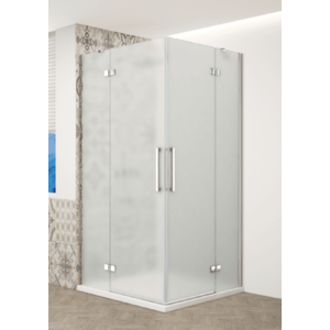GELCO TRINITY CHROM obdĺžnikový kút 900x1100 rohový vstup, matné sklo, GT2290-11M-CH GT2290-11M-CH vyobraziť