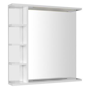 AQUALINE - KORIN STRIP zrkadlo s LED osvetlením a poličkami 70x70x12cm KO360S vyobraziť