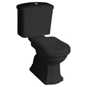KERASAN - RETRO WC kombi, spodný odpad, čierna-chrom WCSET33-RETRO-SO vyobraziť