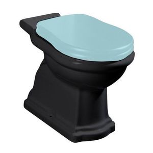 KERASAN - RETRO WC kombi misa 38, 5x72cm, spodný odpad, čierna mat 101231 vyobraziť