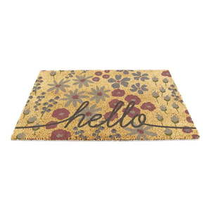 Rohožka z kokosového vlákna 40x60 cm Hello Scribbly Floral – Artsy Doormats vyobraziť