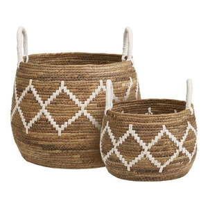Košíky v súprave 2 ks z prútia ø 41x32 cm Altea – House Nordic vyobraziť