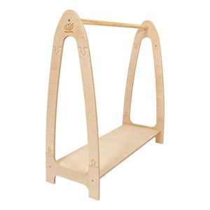 Detský vešiak v dekore borovice v prírodnej farbe 60x96 cm Montessori – Meowbaby vyobraziť