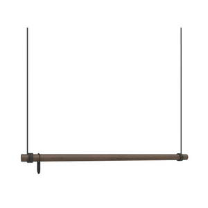Hnedý nástenný vešiak z dubového dreva 110 cm Swing L – LIND DNA vyobraziť