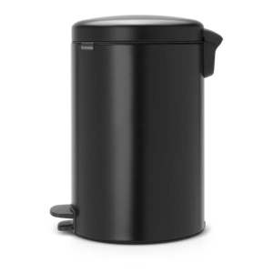Matne čierny pedálový oceľový odpadkový kôš 20 l NewIcon – Brabantia vyobraziť