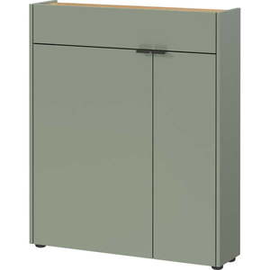 Šalviová zelená skrinka 82x102x22 cm Ameca – Germania vyobraziť