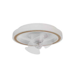 Biele LED stropné svietidlo na diaľkové ovládanie/s ventilátorom Alan Move – SULION vyobraziť