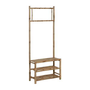 Bambusová predsieňová zostava v prírodnej farbe 70x175x32 cm Manali – Ixia vyobraziť