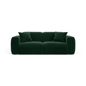 Tmavozelená zamatová pohovka 220 cm Strino – Cosmopolitan Design vyobraziť