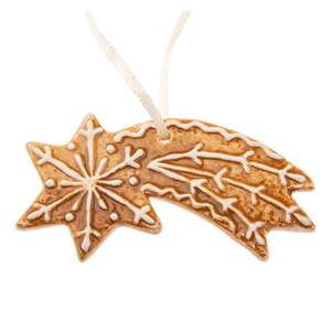 Keramická vianočná ozdoba 9 cm Gingerbread Comet – Dakls vyobraziť