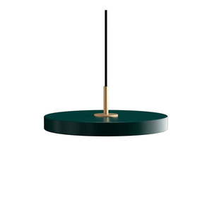 Tmavozelené kovové LED stmievateľné závesné svietidlo s kovovým tienidlom ø 31 cm Asteria Plus – UMAGE vyobraziť
