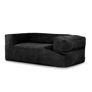 Čierny menčestrový sedací vak Sofa MooG – SLOWDOWN vyobraziť