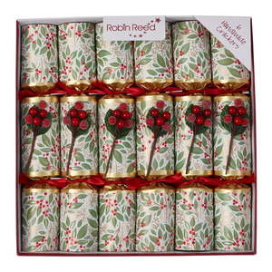 Vianočné crackery v súprave 6 ks Winter Berry – Robin Reed vyobraziť