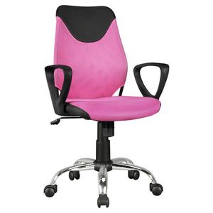MID.YOU OTOČNÁ STOLIČKA PRE MLÁDEŽ, vzhľad kože, sieť, ružová, pink vyobraziť