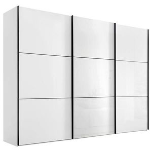 Moderano ŠAT. SKRIŇA S POSUV. DVERAMI, biela, 280/222/68 cm vyobraziť