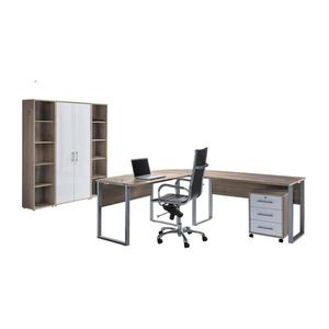 MID.YOU KANCELÁRIA, dub sonoma, biela s vysokým leskom, vyobraziť