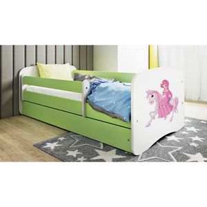 MID.YOU POSTEĽ PRE DETI A MLÁDEŽ 80/160 cm, zelená, biela vyobraziť
