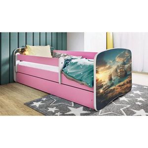 MID.YOU POSTEĽ PRE DETI A MLÁDEŽ 80/160 cm, biela, pink vyobraziť