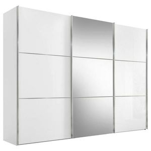 Moderano ŠAT. SKRIŇA S POSUV. DVERAMI, biela, 280/222/68 cm vyobraziť