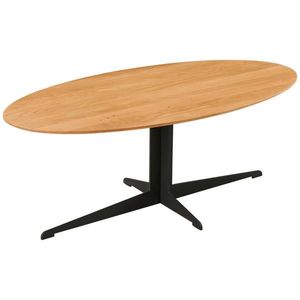 Livetastic KONFERENČNÝ STOLÍK, prírodná farba, čierna, drevo, kov, 120/60/44, 5 cm vyobraziť
