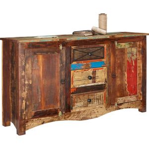 Landscape KOMODA, recyklované drevo, viacfarebná, 150/85/40 cm vyobraziť