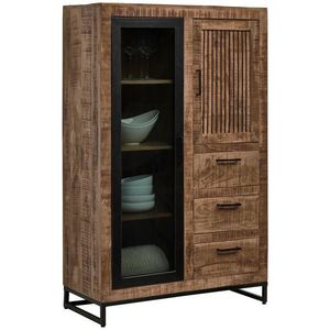 Carryhome VYSOKÁ KOMODA, mangové drevo, prírodná farba, svetlohnedá, 90/142/40 cm vyobraziť