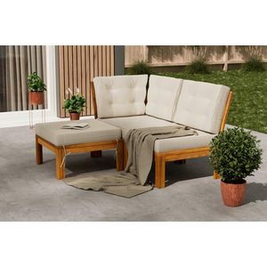 Ambia Garden SEDACIA SÚPRAVA, drevo, textil vyobraziť