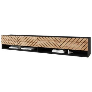 P & B NÍZKA KOMODA, čierna, dub wotan, 180/30/32 cm vyobraziť