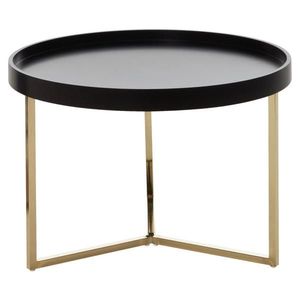 MID.YOU KONFERENČNÝ STOLÍK, čierna, zlatá, drevo, kompozitné drevo, 58, 5/58, 5/42 cm vyobraziť