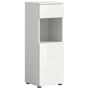 MID.YOU SPODNÁ SKRINKA, biela s vysokým leskom, biela s vysokým leskom, 38/106/34 cm vyobraziť