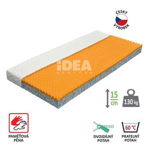 Matrac s poťahom IDEA VISCO 90x200x15 M24 vyobraziť