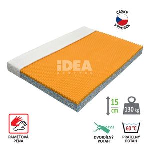 Matrac s poťahom IDEA VISCO 140x200x15 M18 vyobraziť