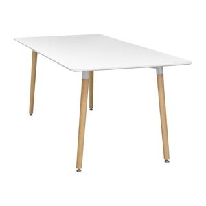 Jedálenský stôl 160x90 UNO biely vyobraziť