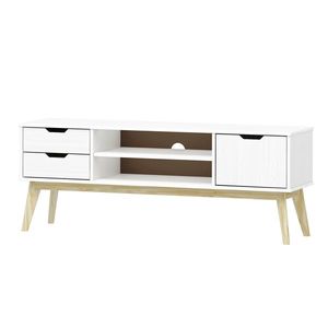 TV stolík 1 dvere + 2 zásuvky BONITO biely lak vyobraziť