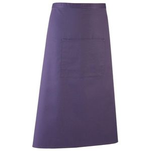Premier Workwear Dlhá zástera do pása s vreckom - Fialová vyobraziť
