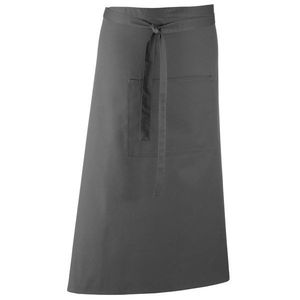 Premier Workwear Dlhá zástera do pása s vreckom - Tmavošedá vyobraziť