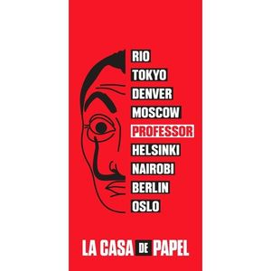 Jerry Fabrics Osuška s potlačou - La casa de papel | 70 x 140 cm vyobraziť