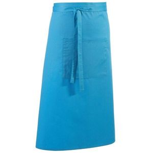 Premier Workwear Dlhá zástera do pása s vreckom - Tyrkysová vyobraziť