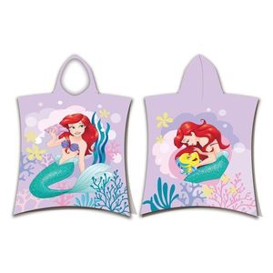 Jerry Fabrics Detské pončo-osuška - Ariel - ružová vyobraziť