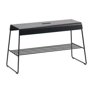 Čierny kovový stojan s lavicou A-Bench – Zone vyobraziť